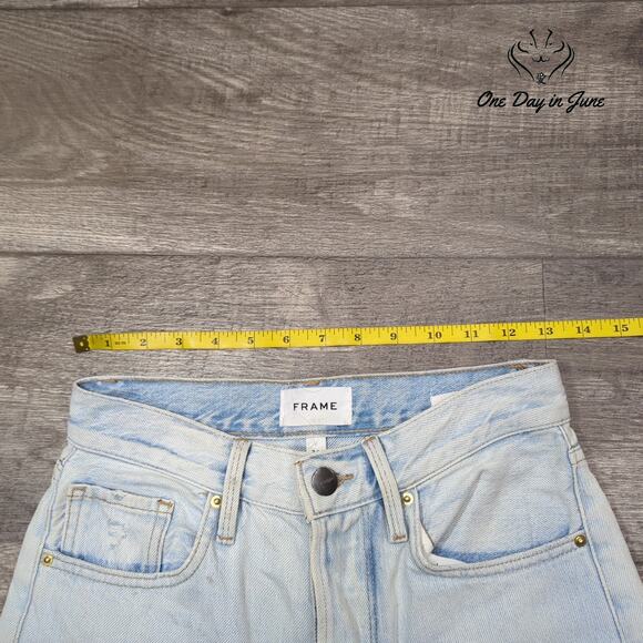 Frame Le Original Button Fly Distressed Jeans Size 24 (0) - Picture 3 of 6